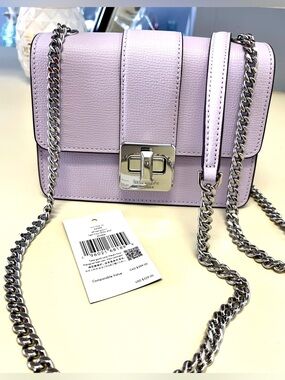 kate spade “Phoebe” RP$329 NWT Crossbody/shoulder Bag Mini Grain Leather Lilac